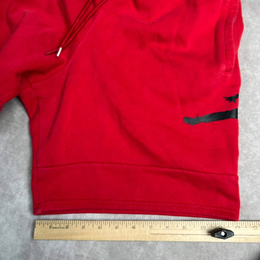 Jordan Jumpman Fleece Shorts Mens Medium Red Black Graphic CK6707-687 - Picture 6 of 9